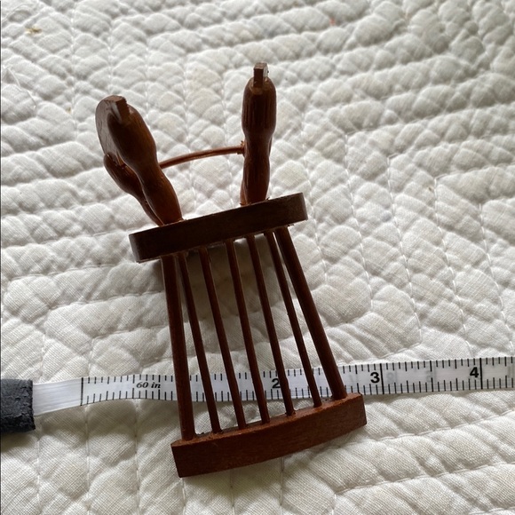 Miniature Wooden Rocking Chair - Picture 3 of 3